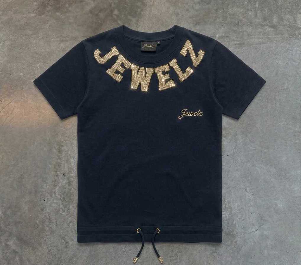 Crown Arc – Rhinestone Logo Tee