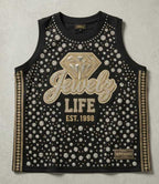 Diamond Dynasty - Embellished Mesh Jersey