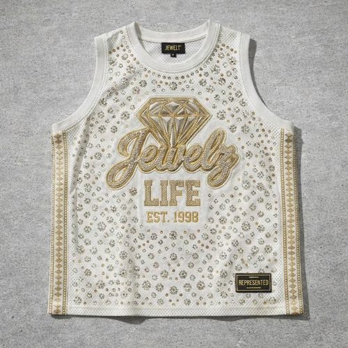 Diamond Dynasty - Embellished Mesh Jersey
