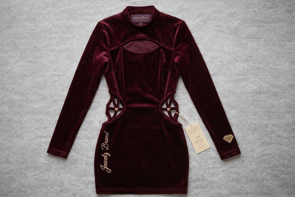 Velvet Obsession - Sculpted Cutout Dress