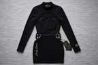 Velvet Obsession - Sculpted Cutout Dress