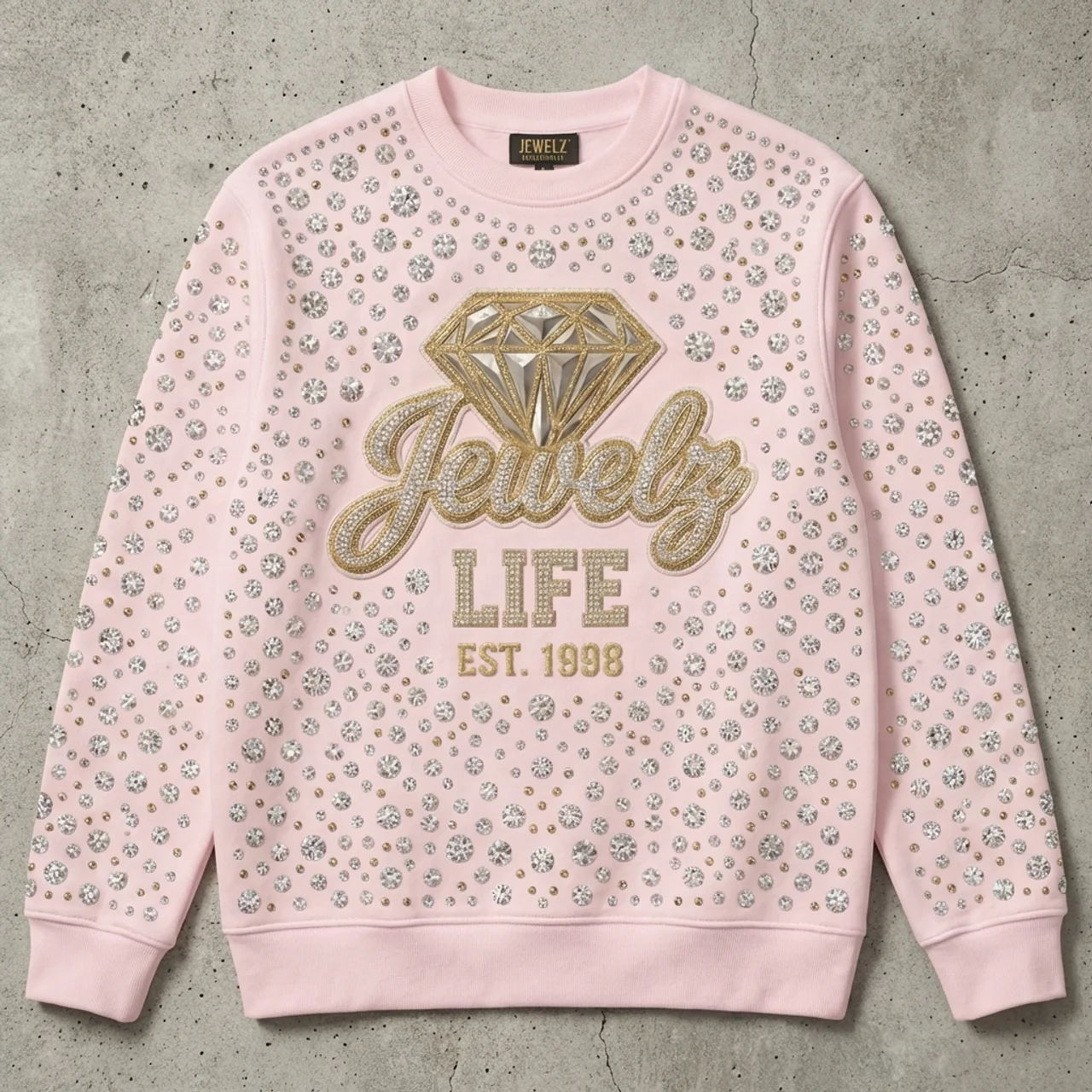 Royal Ice - Embellished Crewneck