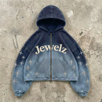Starlit Jewelz - Frost Blue Zip Hoodie