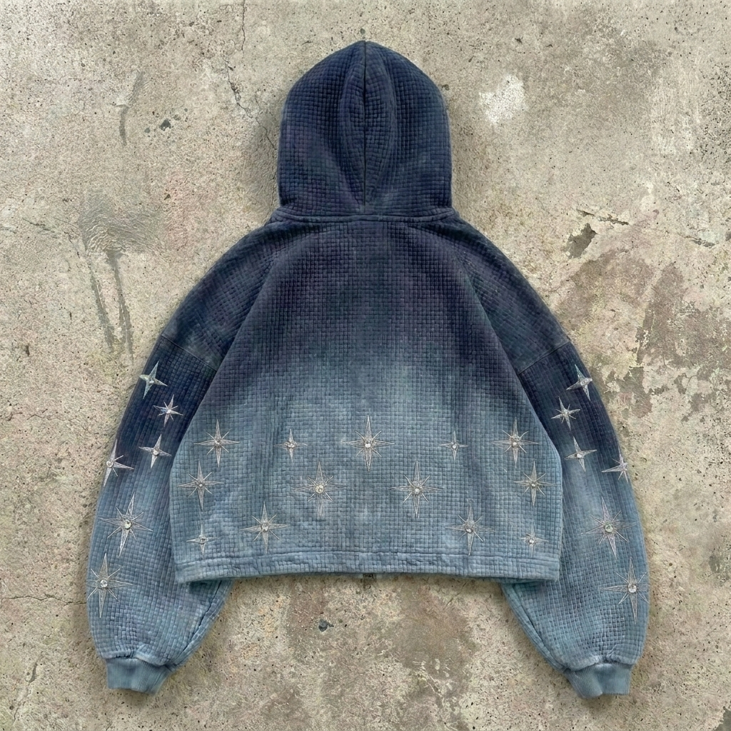 Starlit Jewelz - Frost Blue Zip Hoodie
