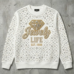 Royal Ice - Embellished Crewneck