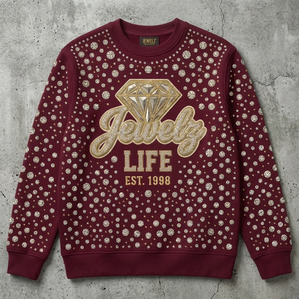 Royal Ice - Embellished Crewneck