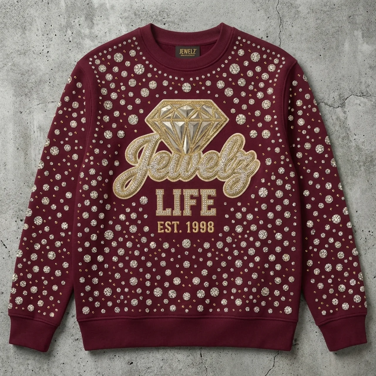 Royal Ice - Embellished Crewneck